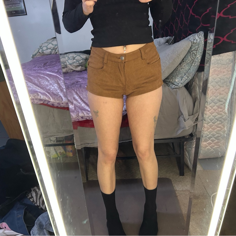 Windsor High Waist Brown Shorts